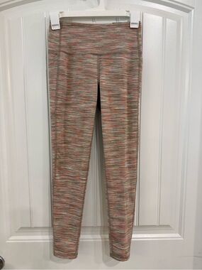 DSG Multicolor Space-Dye Leggings in Coral Mix